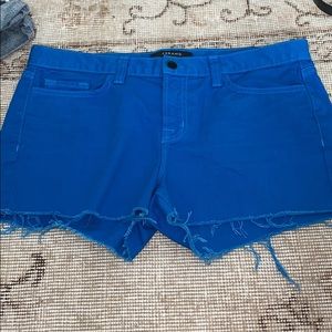 j brand royal blue cut offs